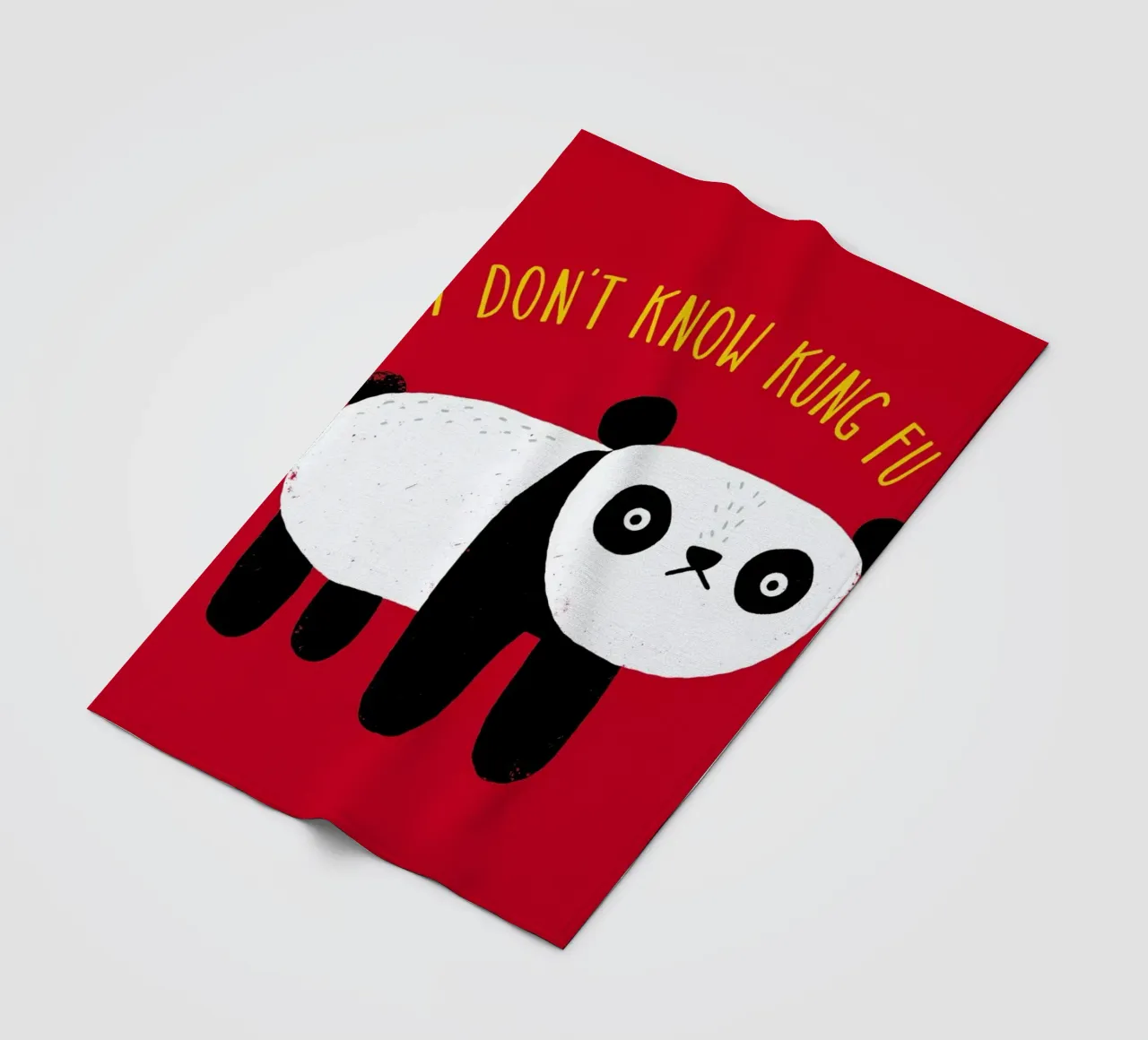 Regular Panda fleece blanket by DinoMike