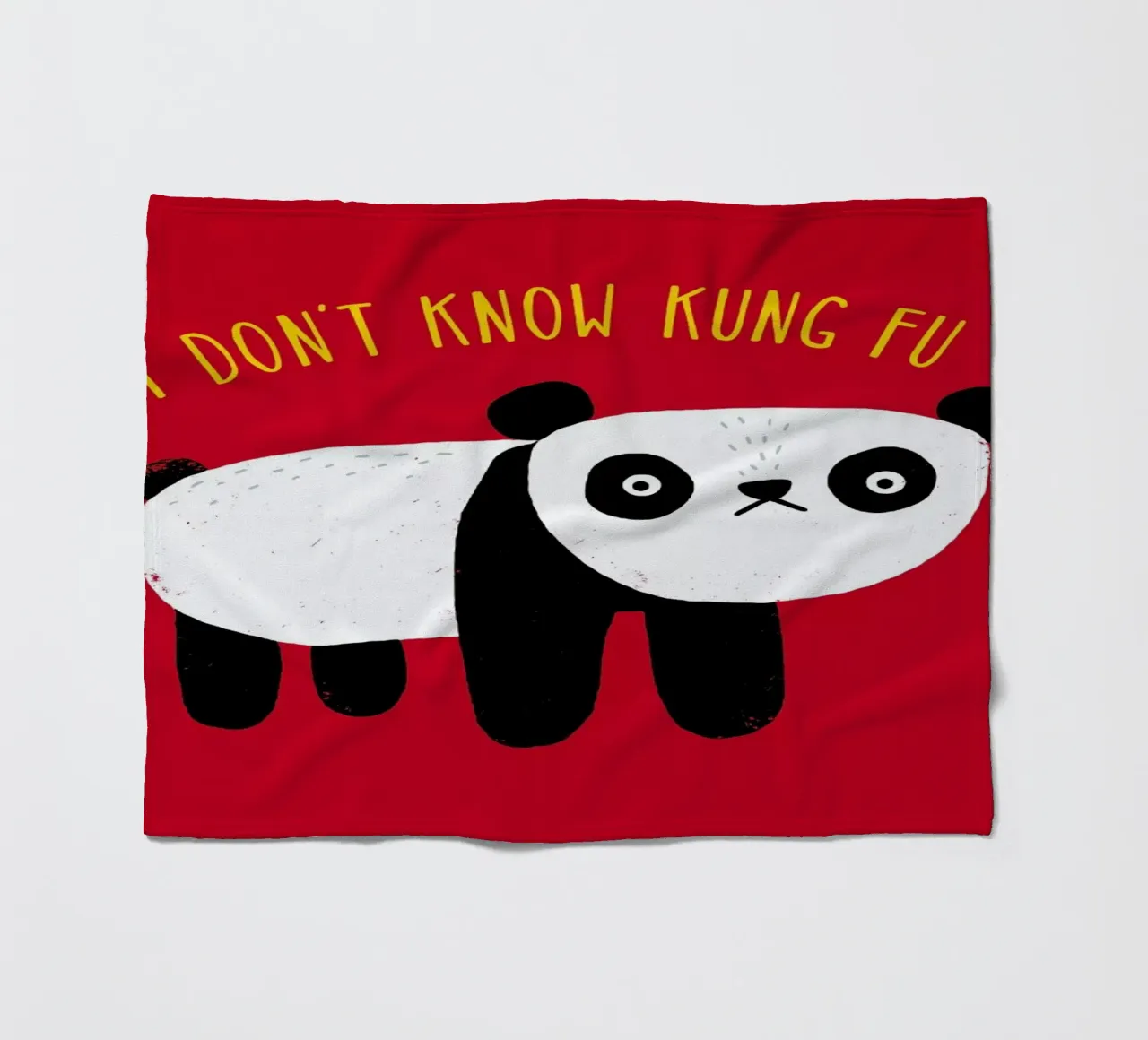 Regular Panda fleece blanket by DinoMike