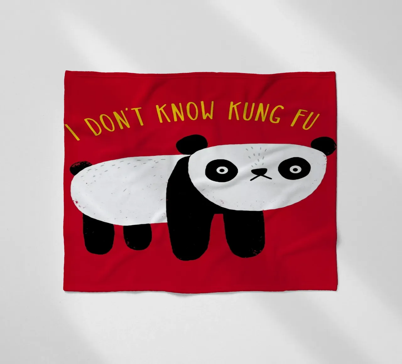 Regular Panda fleece blanket by DinoMike