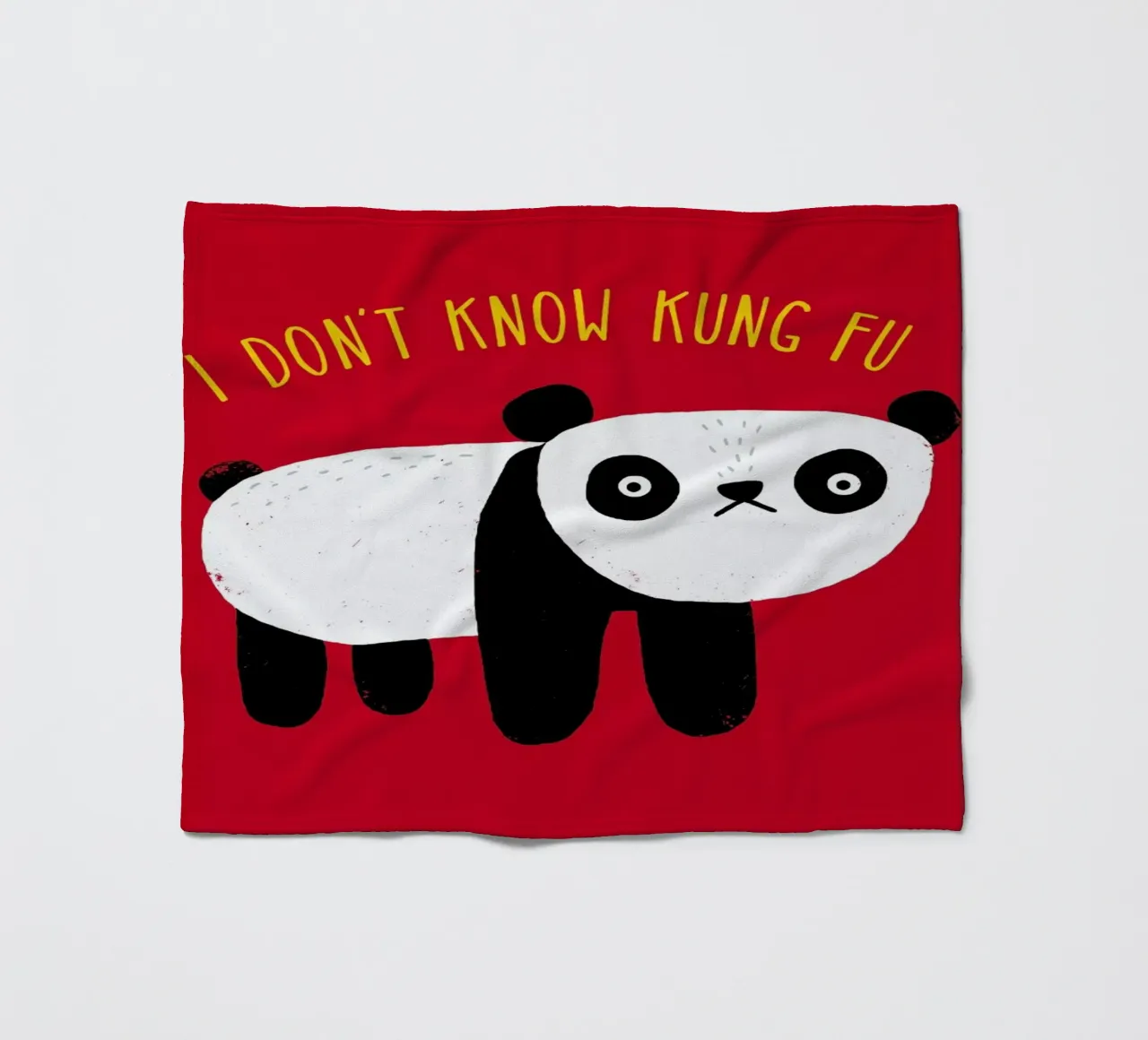 Regular Panda fleece blanket by DinoMike