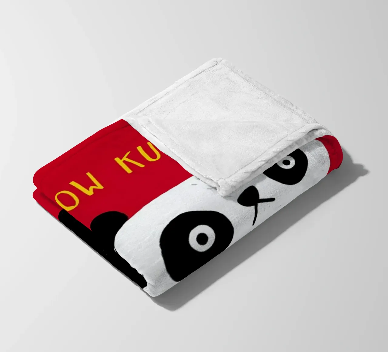 Regular Panda fleece blanket by DinoMike