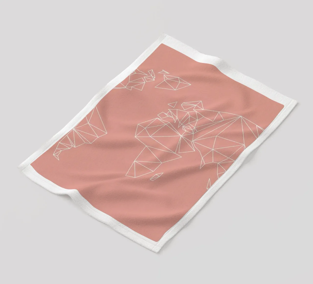 Geometrical World Blush coperta in pile da Studio Nahili