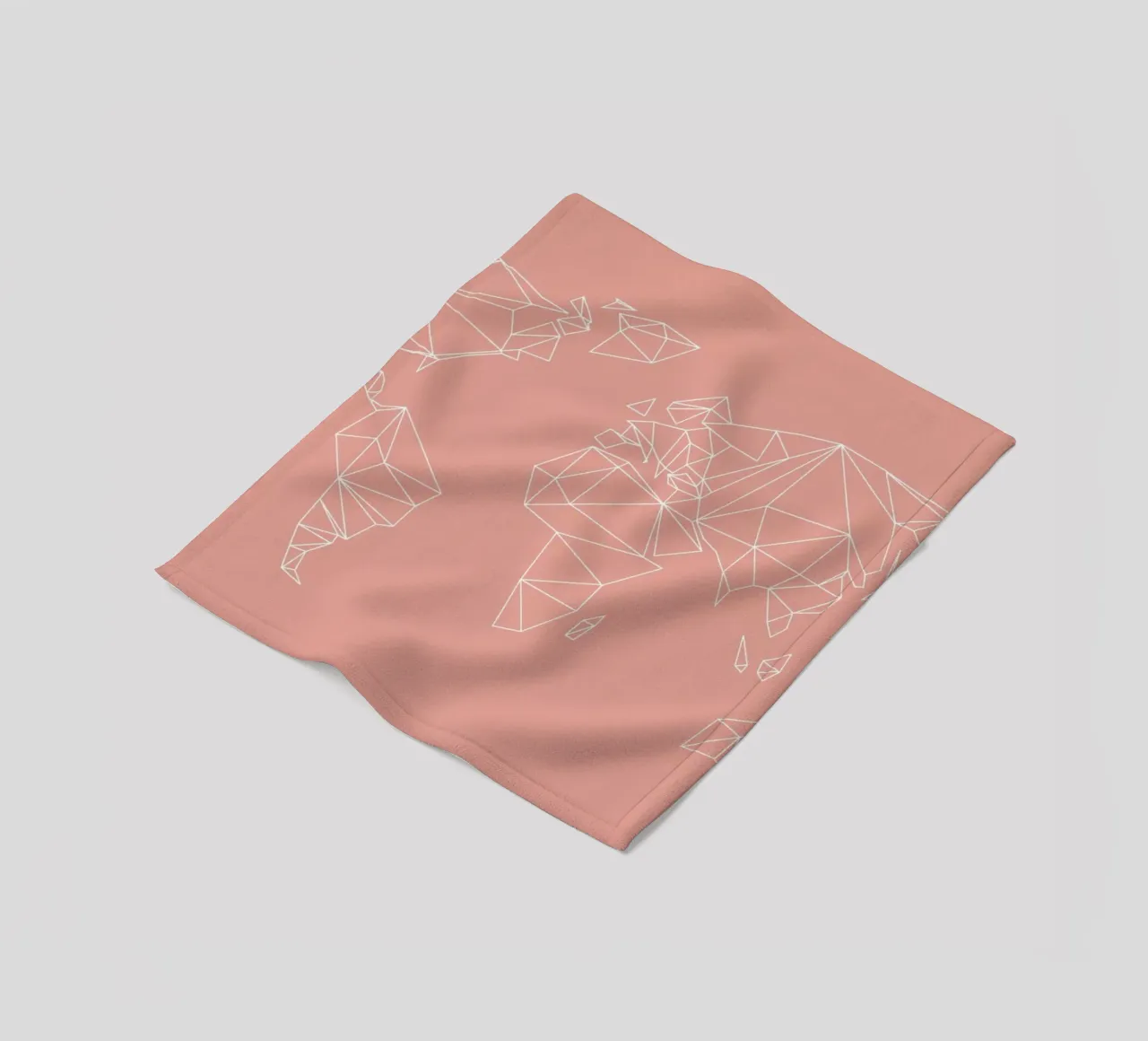 Geometrical World Blush coperta in pile da Studio Nahili