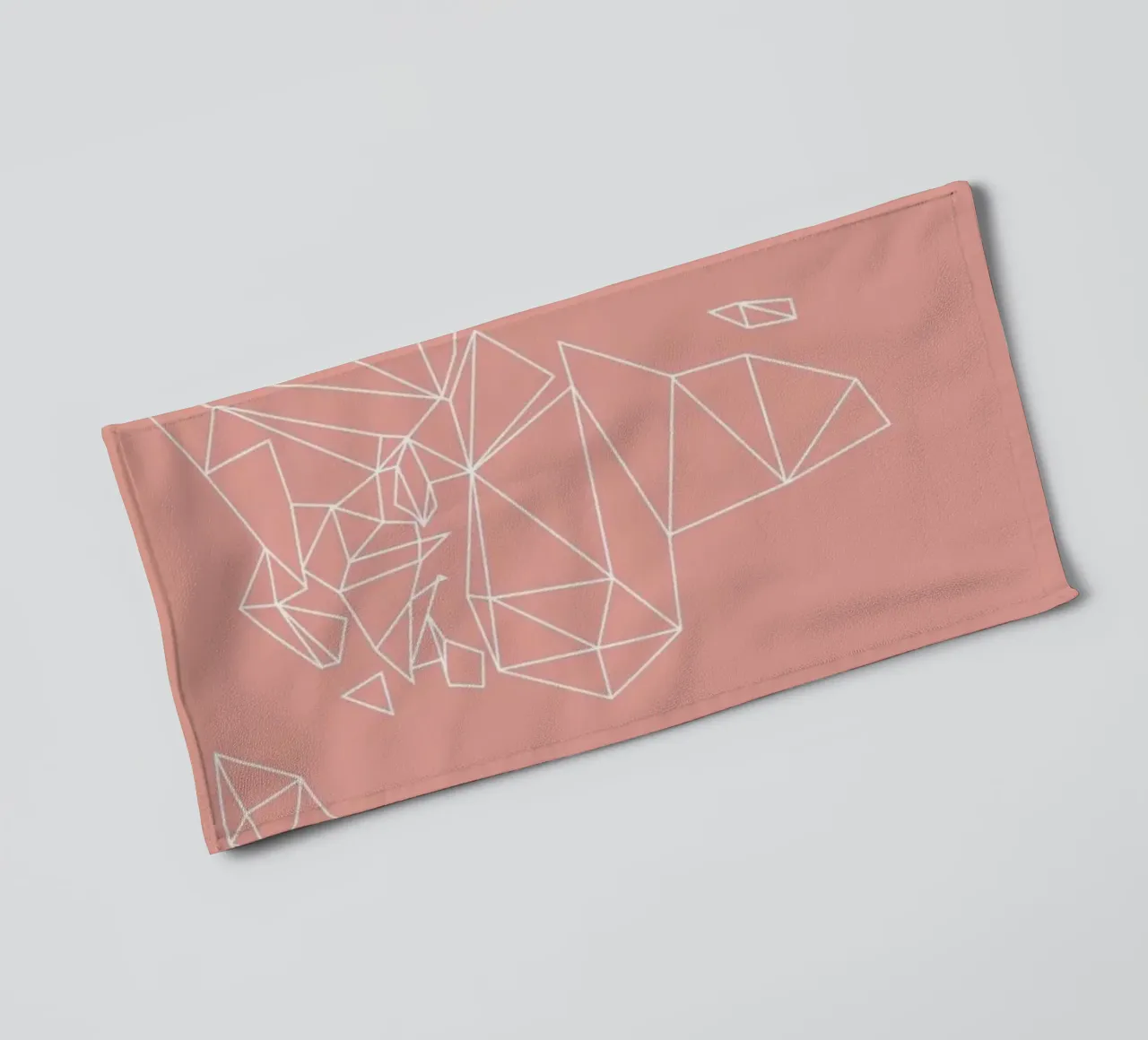 Geometrical World Blush asciugamano da bagno da Studio Nahili