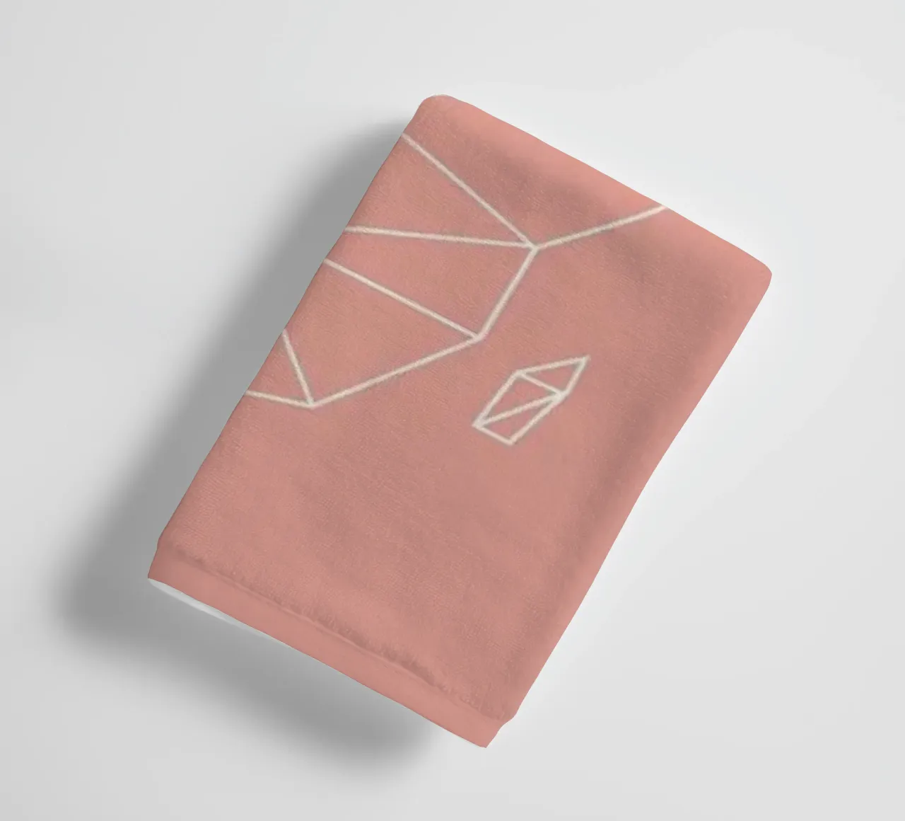 Geometrical World Blush asciugamano da bagno da Studio Nahili