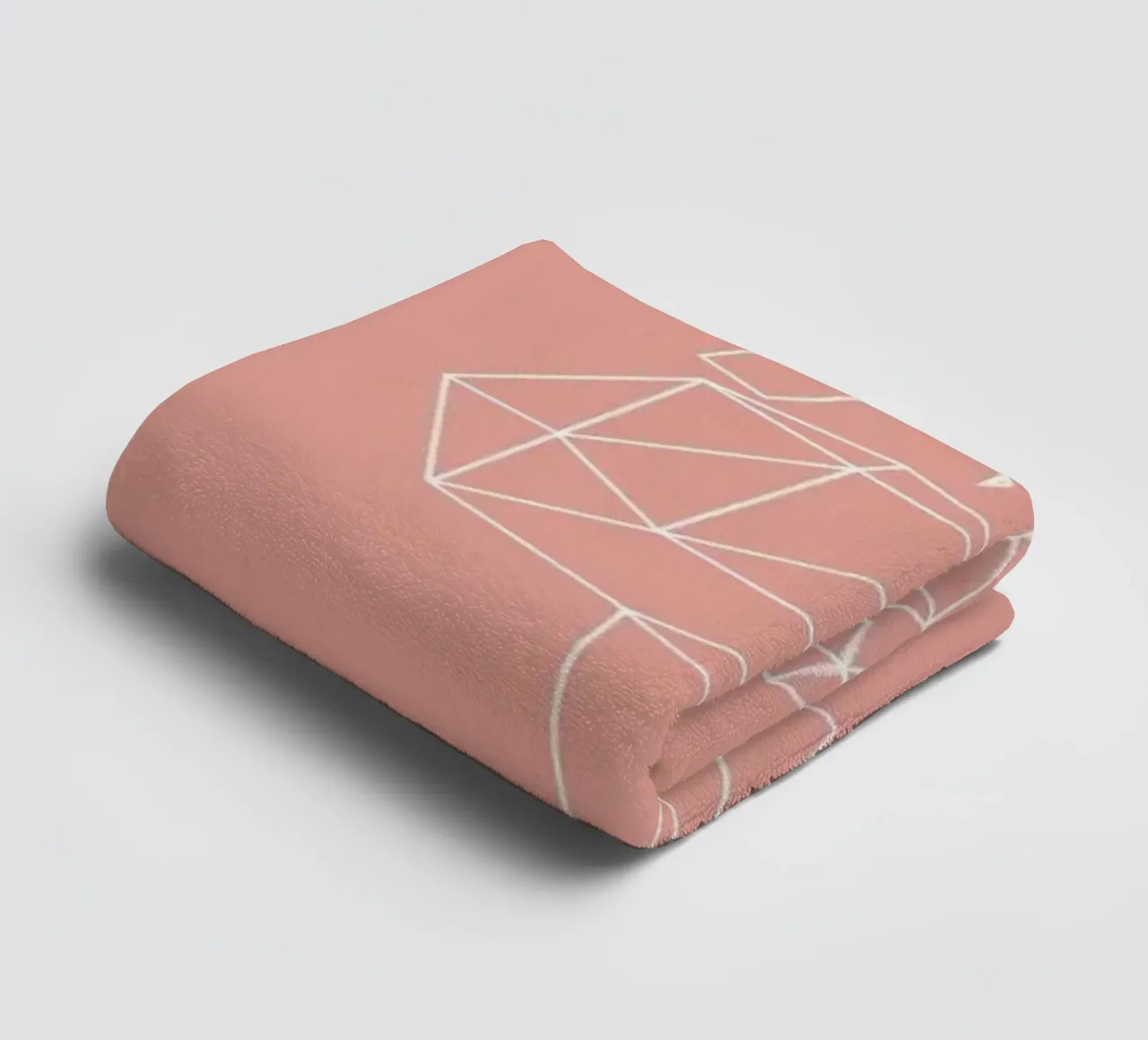 Geometrical World Blush asciugamano da bagno da Studio Nahili