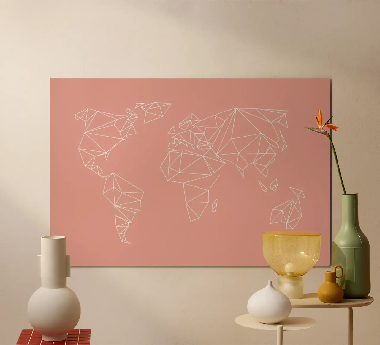Geometrical World Blush carta hahnemühle da Studio Nahili