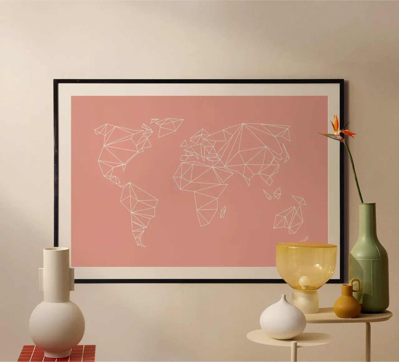 Geometrical World Blush carta hahnemühle da Studio Nahili