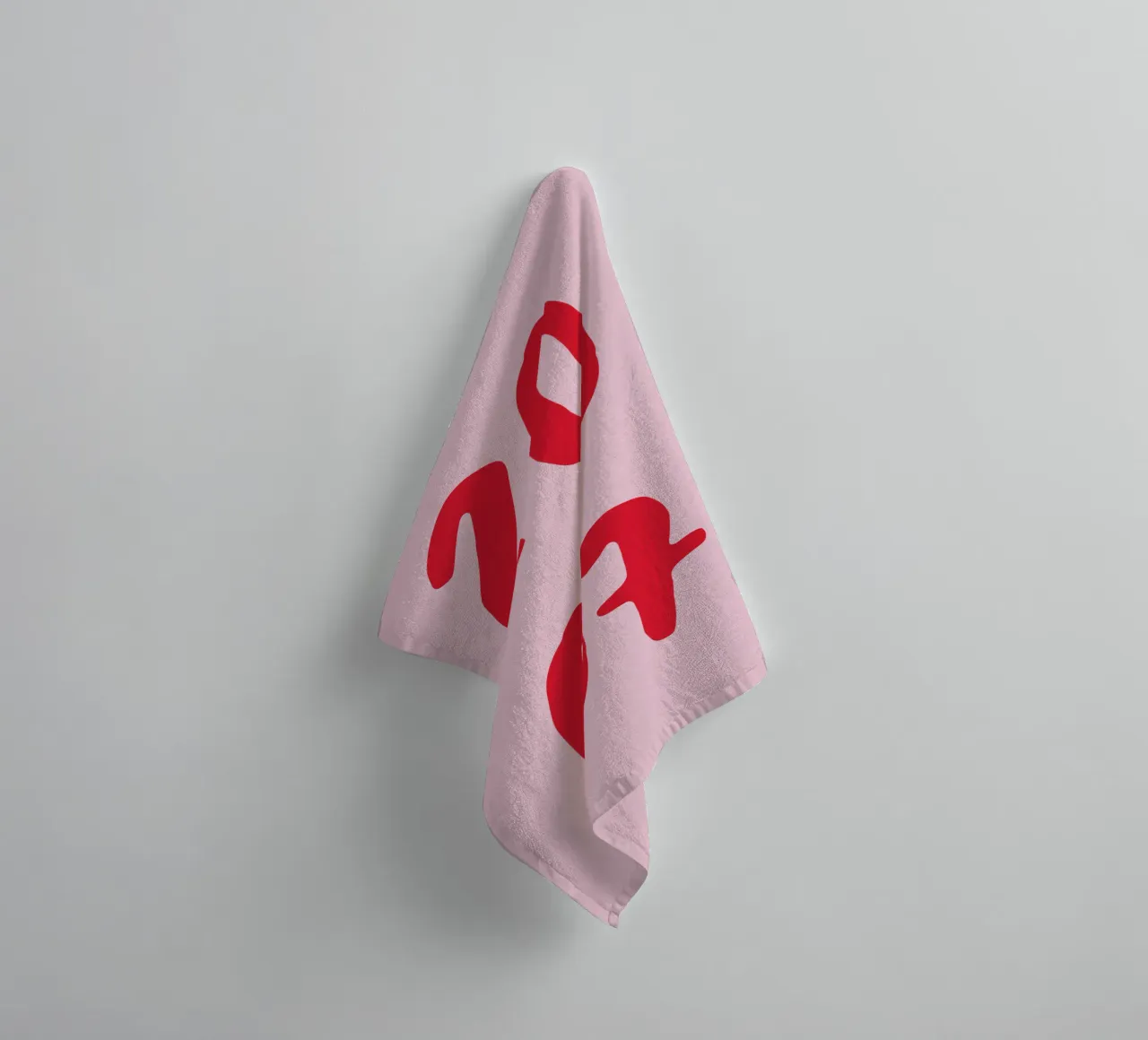 Geburtstag Geburtsjahr Rosa Rot towel by WORTSPIEL