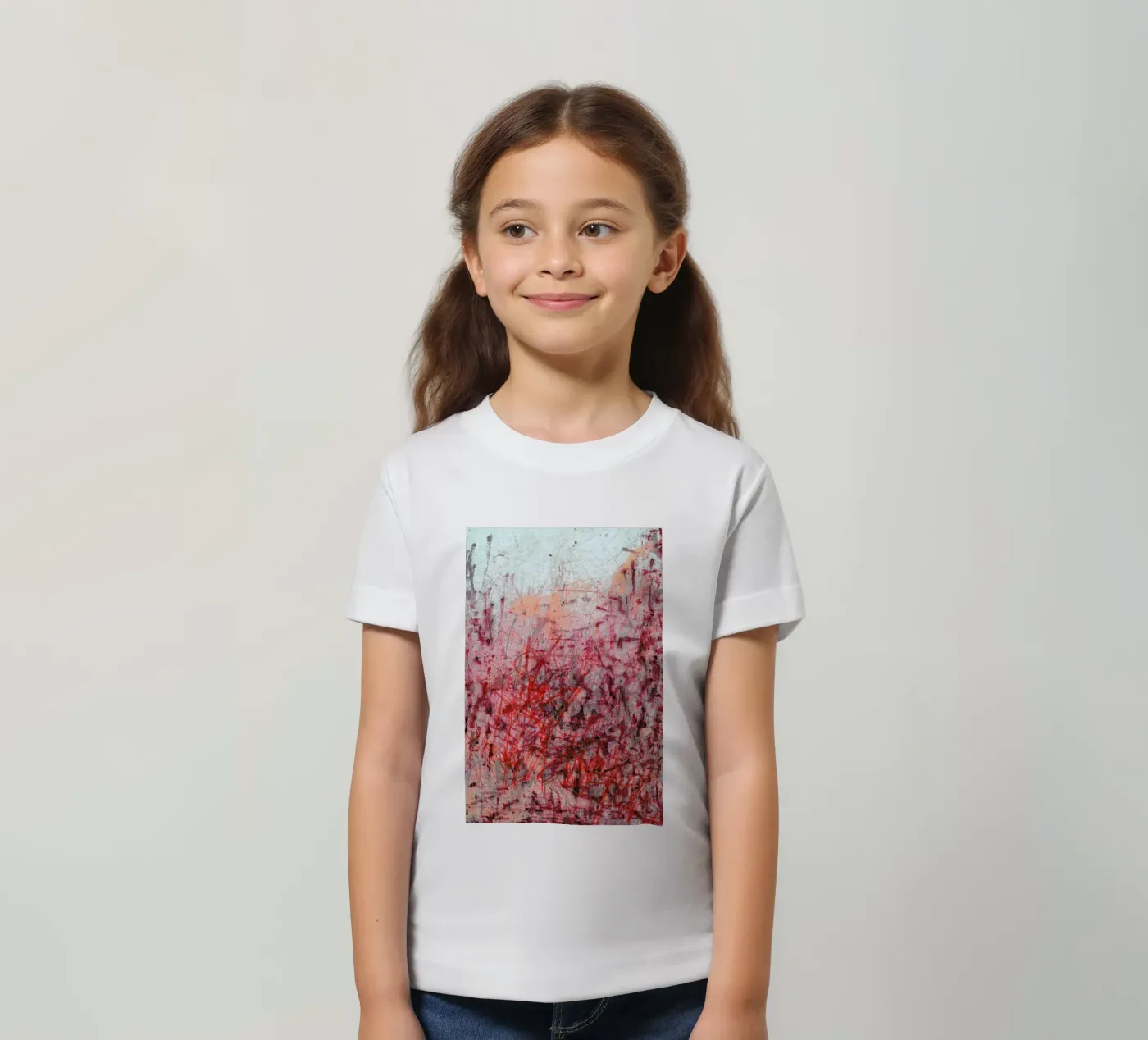 Falling kinder t-shirt van József Gábos
