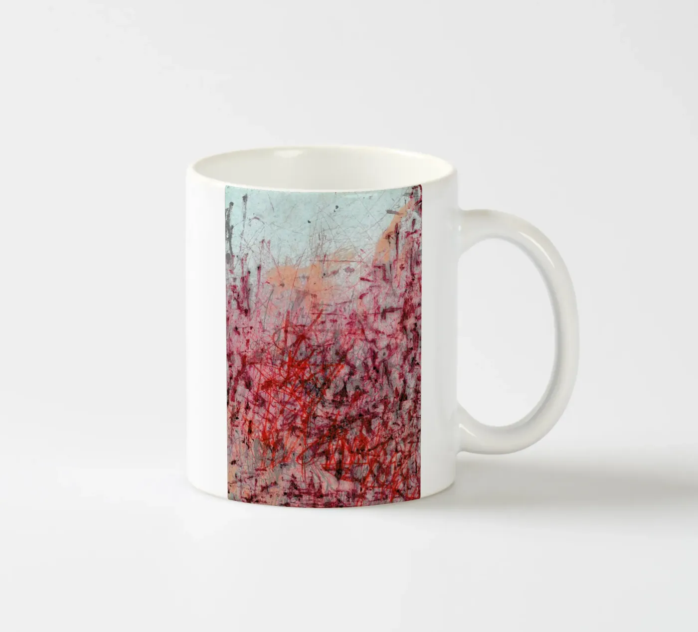 Falling ceramic mug by József Gábos