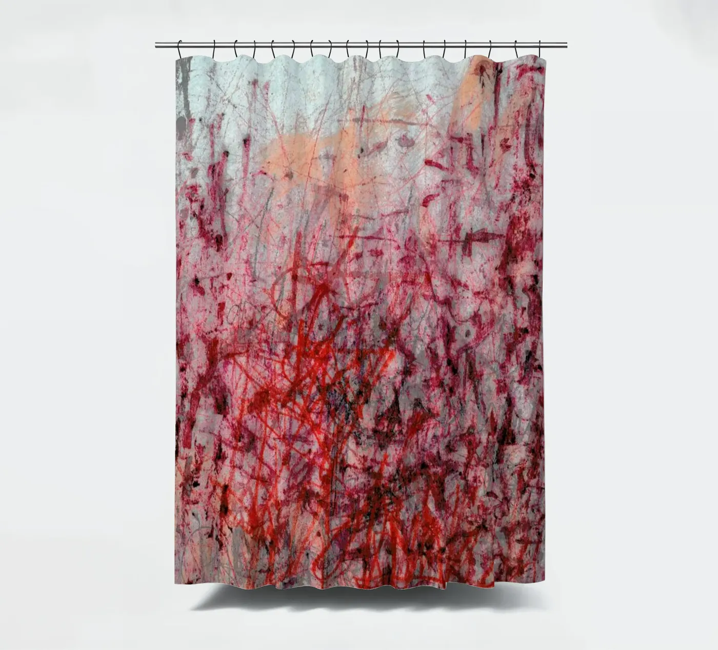 Falling shower curtain by József Gábos