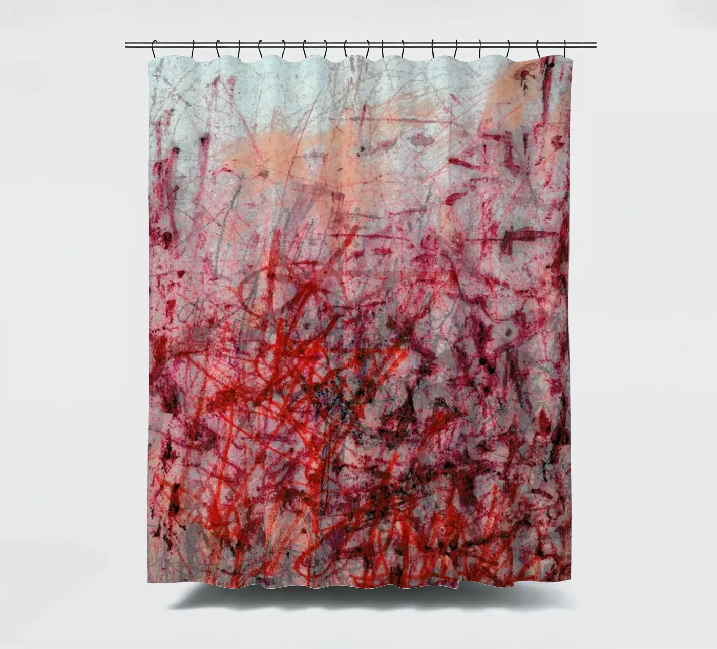 Falling shower curtain by József Gábos