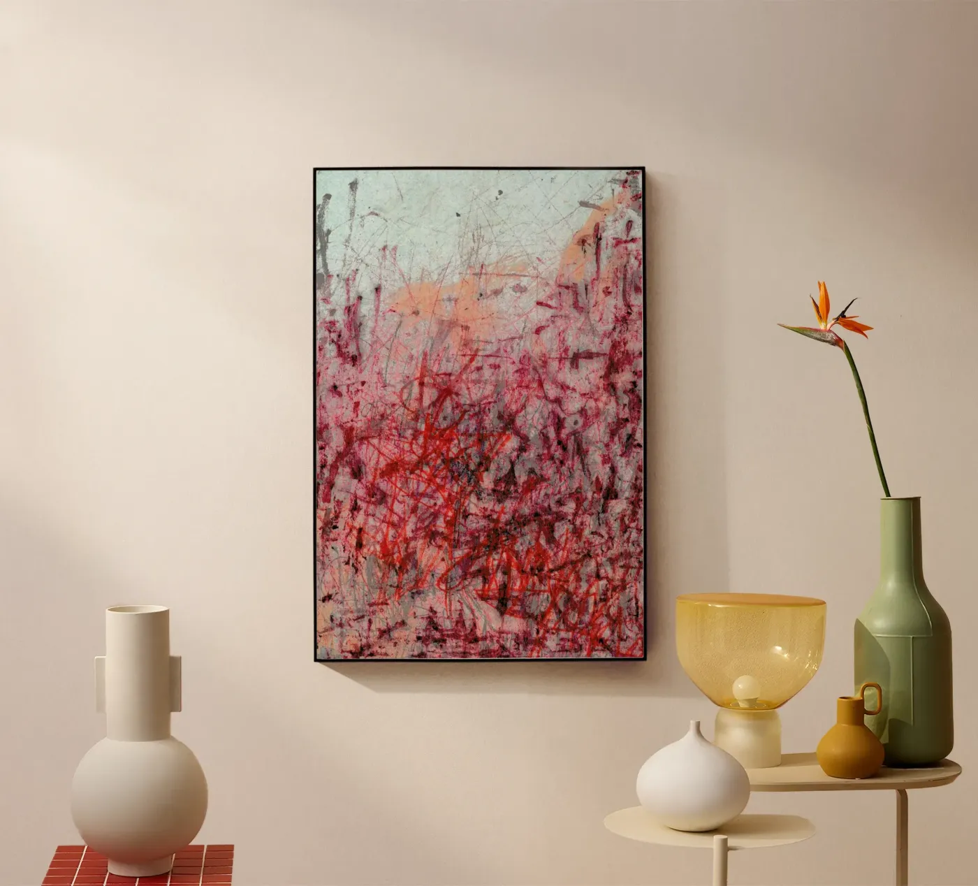 Falling acryl van József Gábos