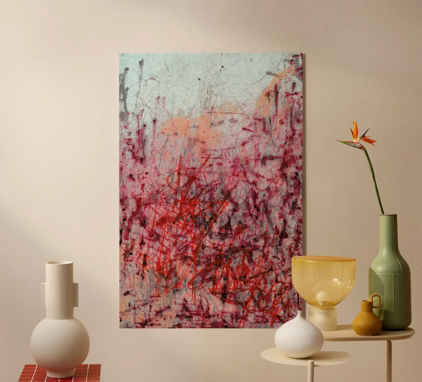 Falling acryl van József Gábos