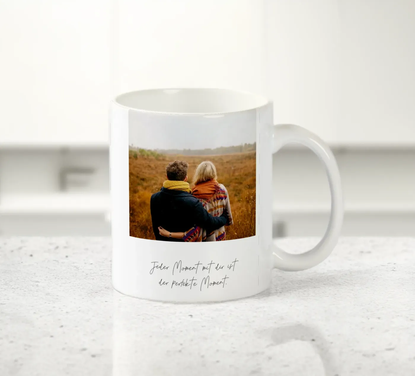 Mit dir ceramic mug by WORTSPIEL