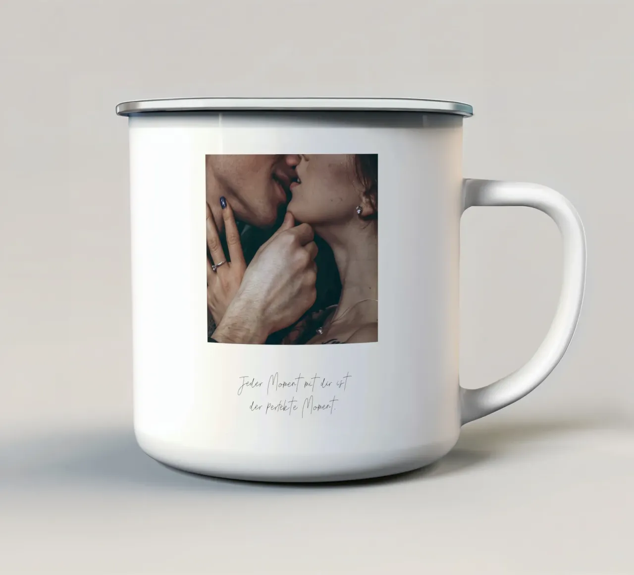 Mit dir tazza in smalto da WORTSPIEL