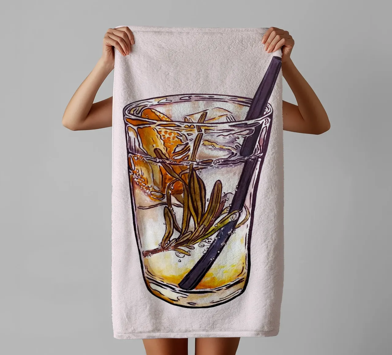 Citrus towel by Laura O'Connor