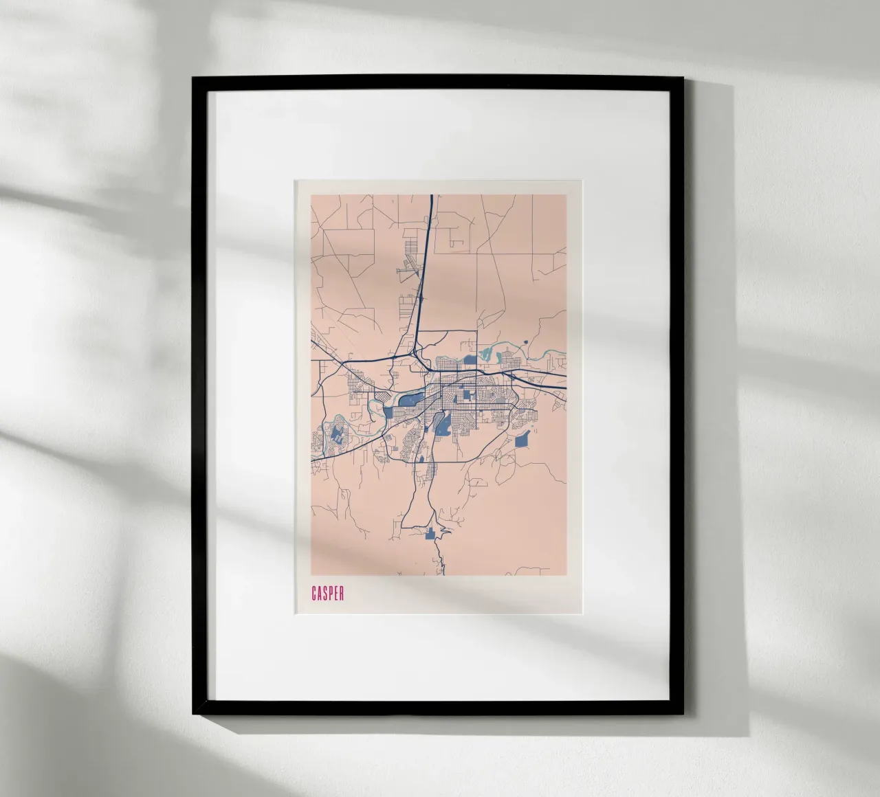 Casper - Flair del Wyoming poster con telaio in plastica da MOOODZART