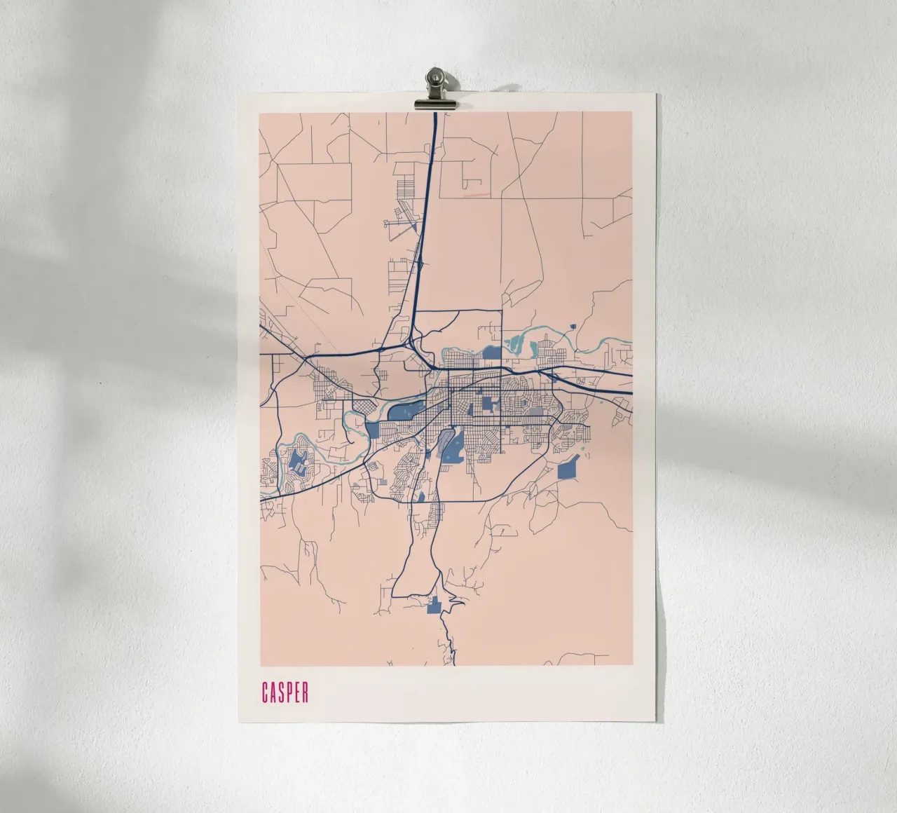 Casper - Flair del Wyoming poster con telaio in plastica da MOOODZART
