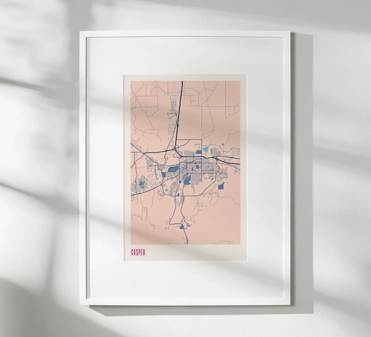 Casper - Flair del Wyoming poster con telaio in plastica da MOOODZART
