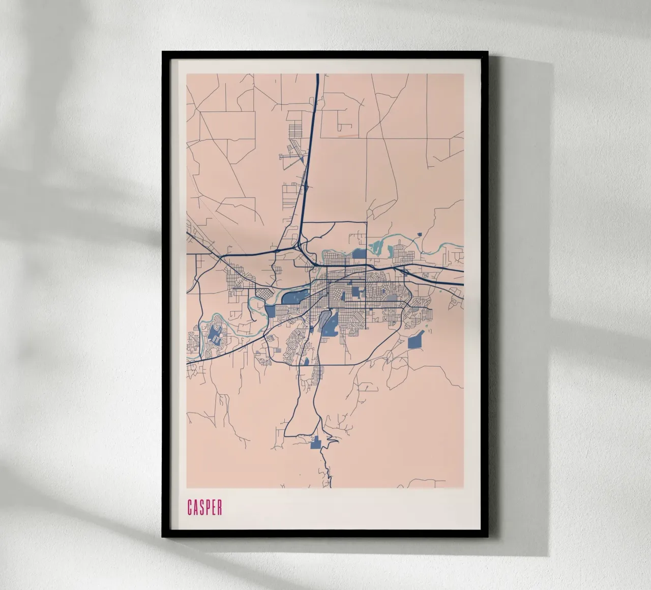 Casper - Flair del Wyoming poster con telaio in plastica da MOOODZART