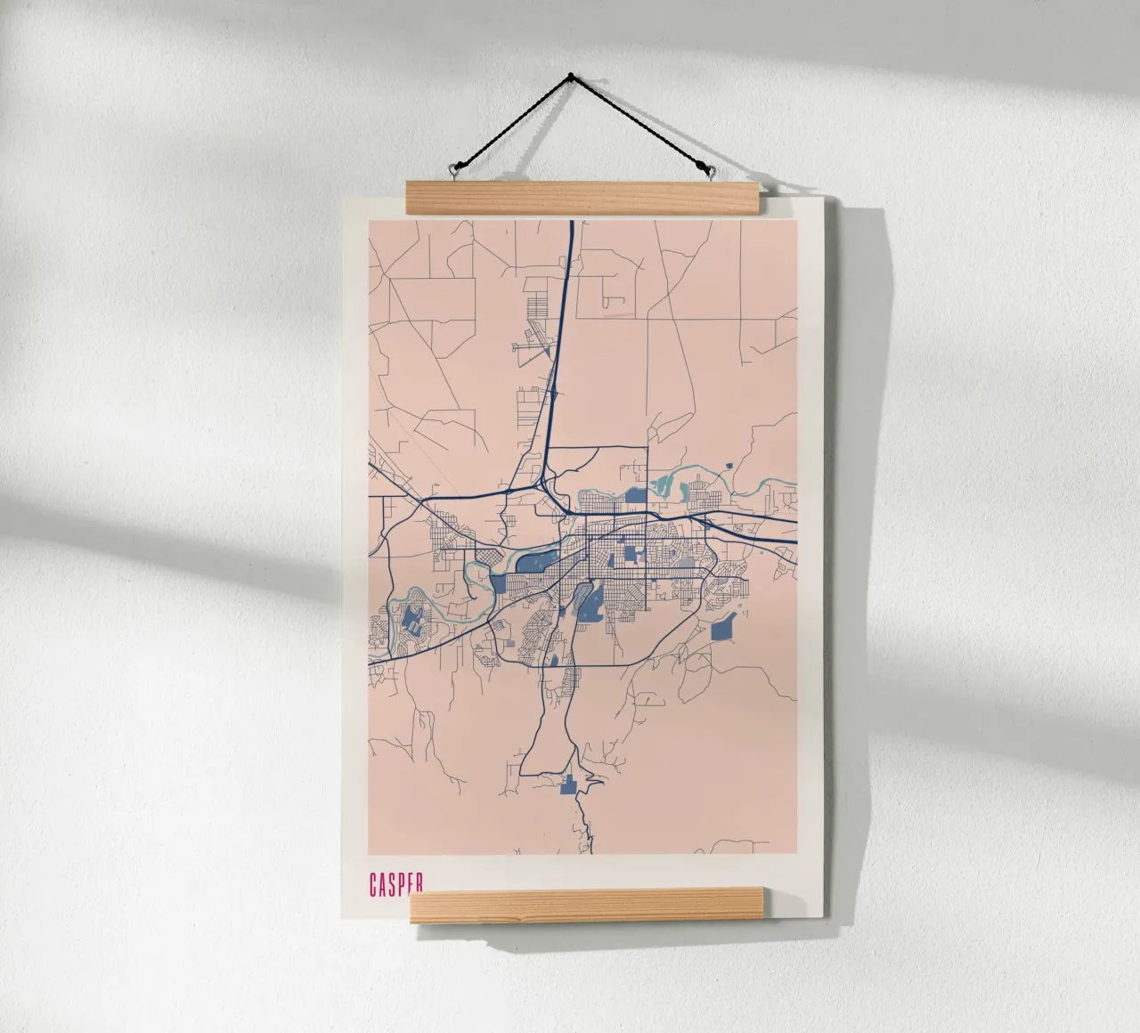 Casper - Flair del Wyoming poster con telaio in plastica da MOOODZART