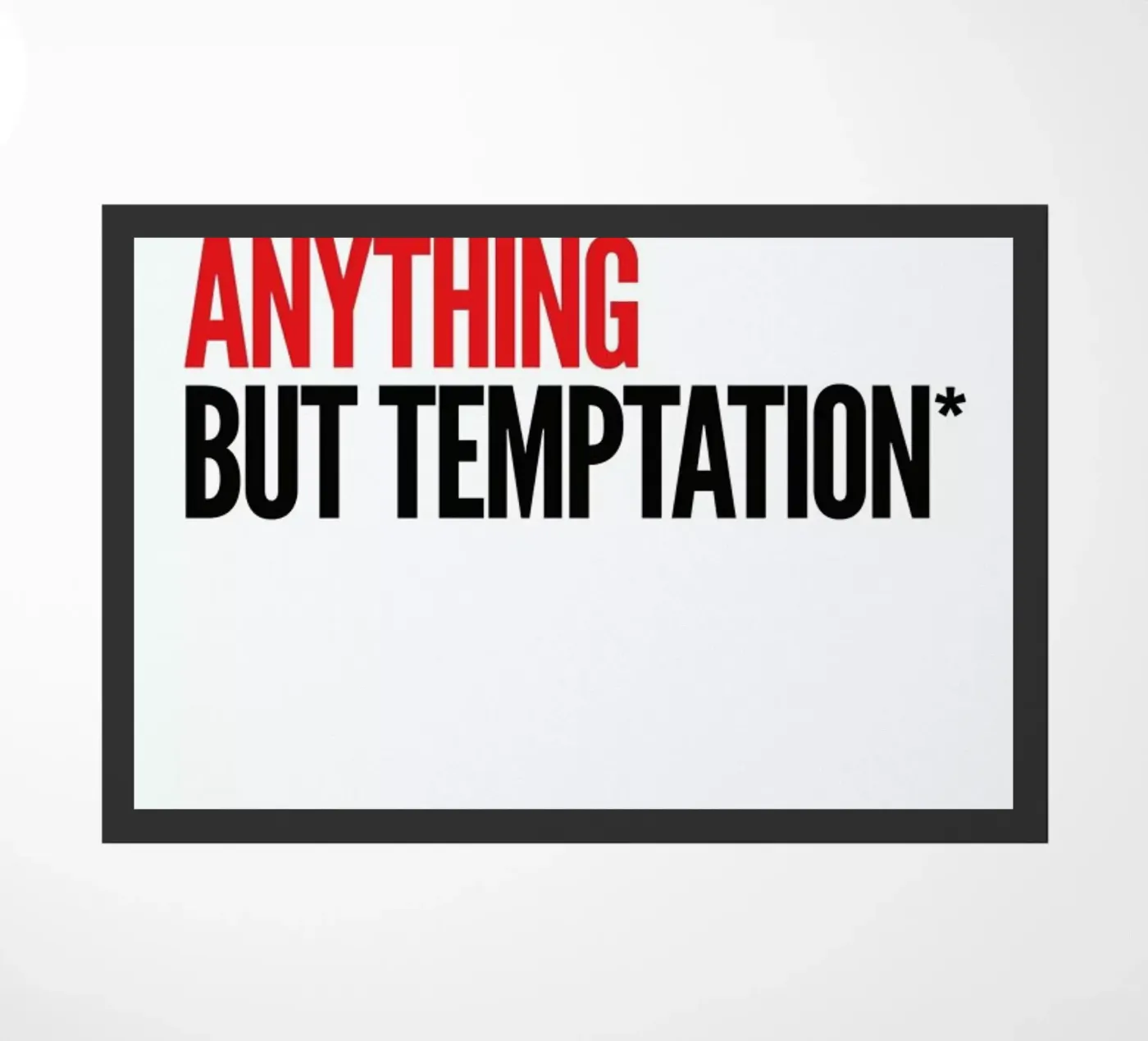 Temptation doormat by Studio One