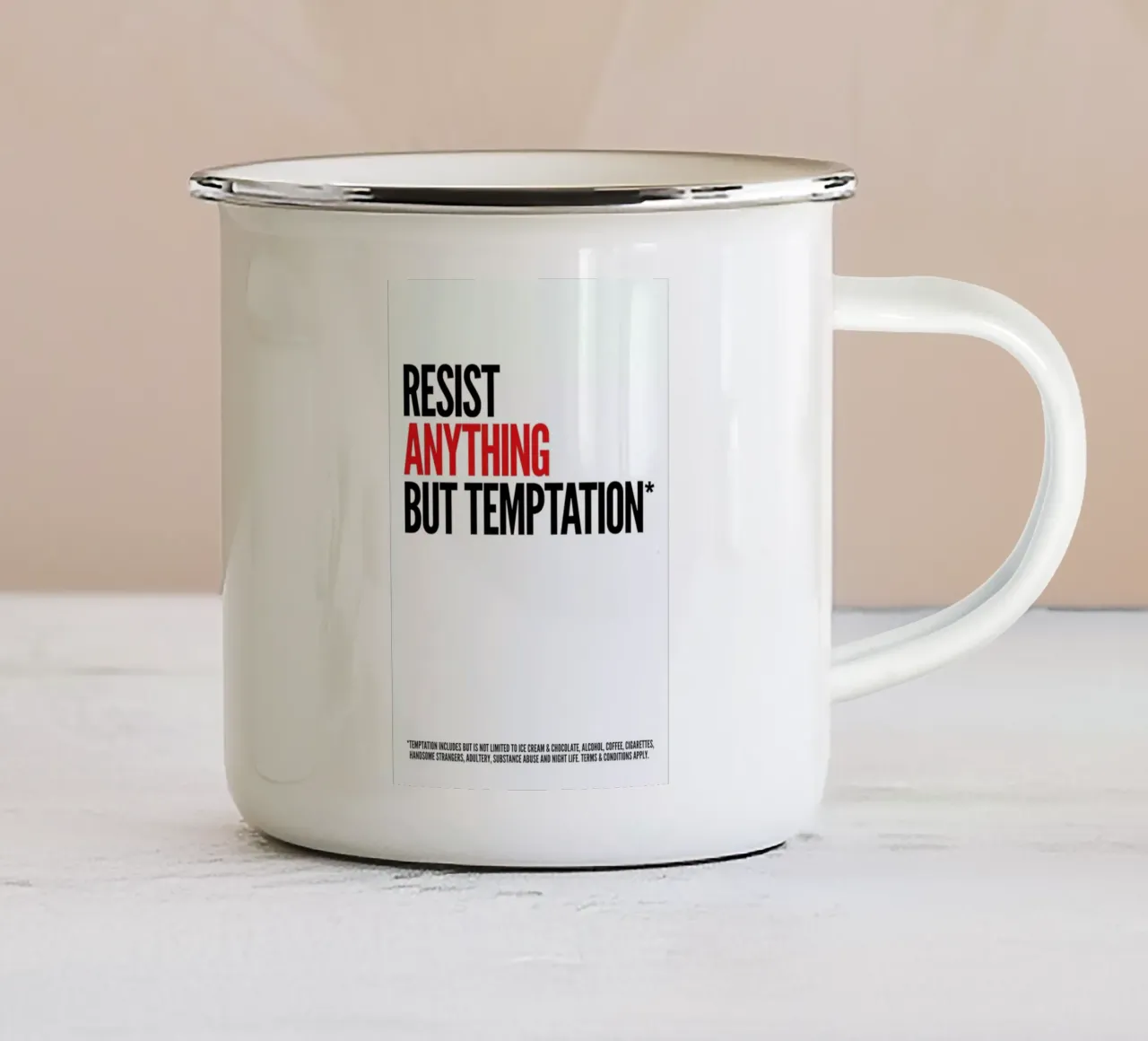 Temptation tazza in smalto da Studio One