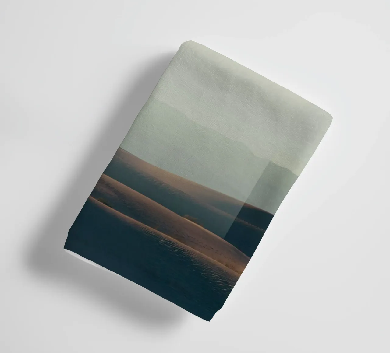 Mania Landscapes Mirrored 2 Death Valley (USA) towel by Mania Print Collection