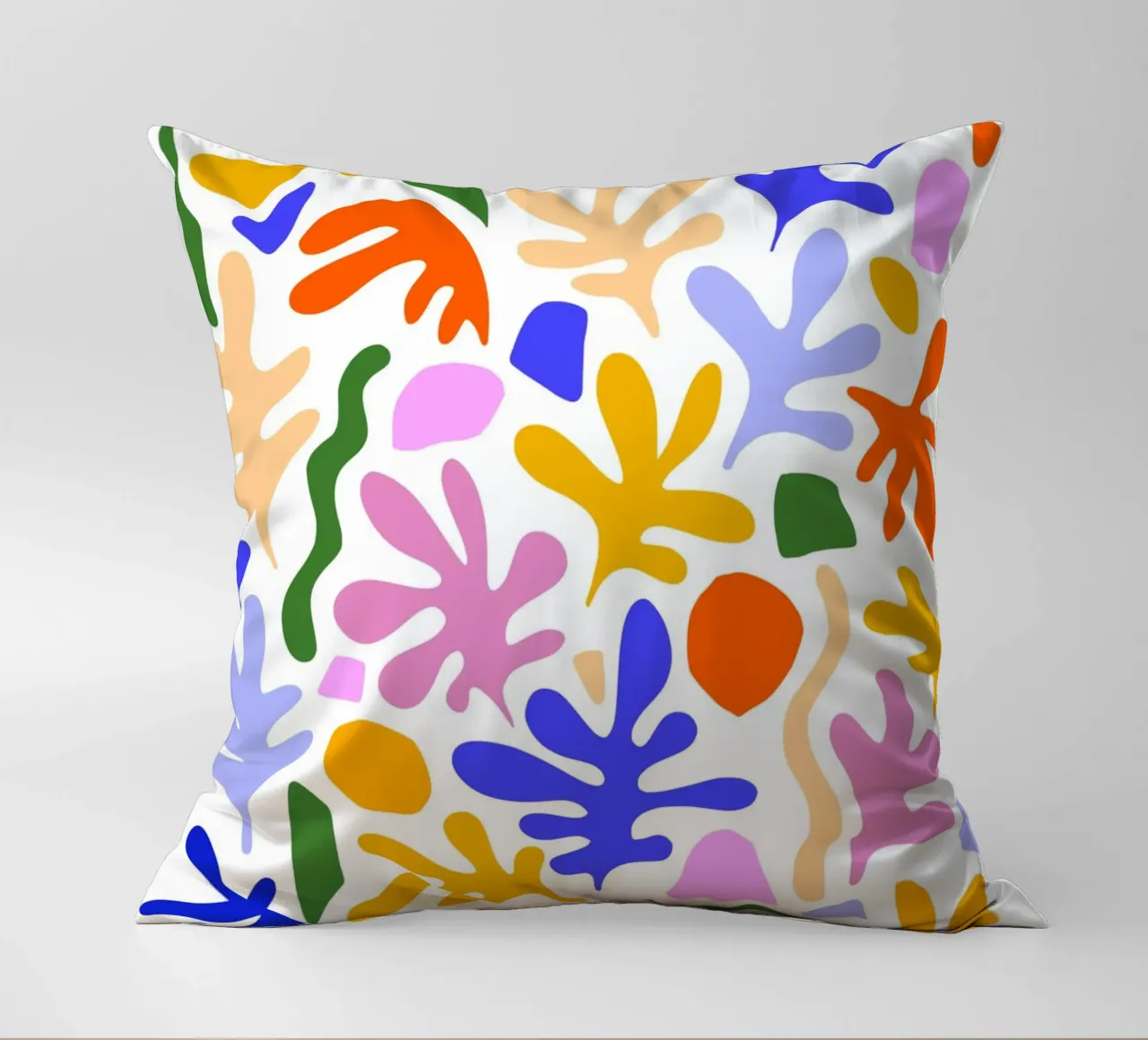 Matisse inspired Organic Shapes & Colours of Summer decorative cushion by Dominique Vari