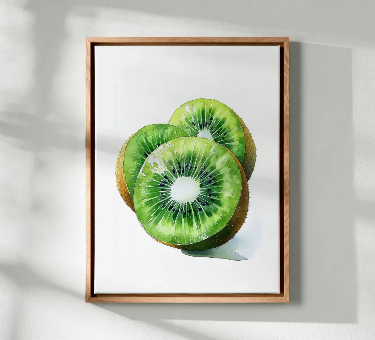 Kiwi freschi tela con Cornice a cassetta da Spice & Style