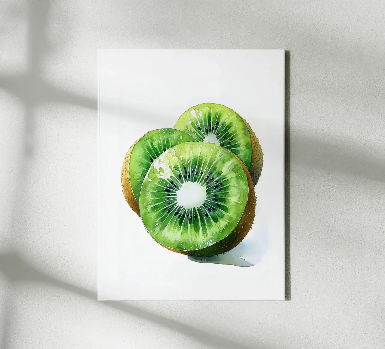 Kiwi freschi tela con Cornice a cassetta da Spice & Style