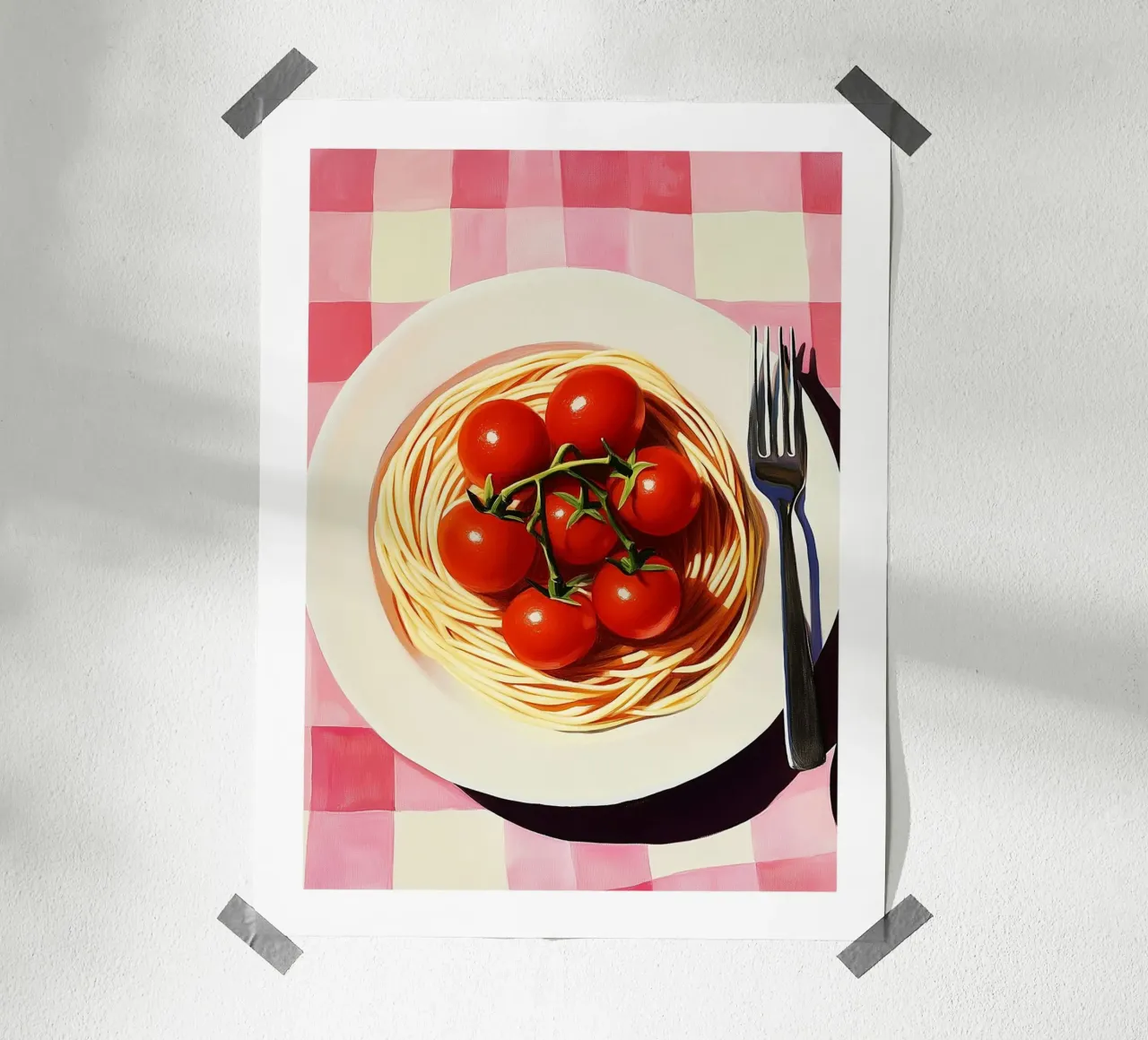 Spaghetti Tomates carta hahnemühle da Spice & Style