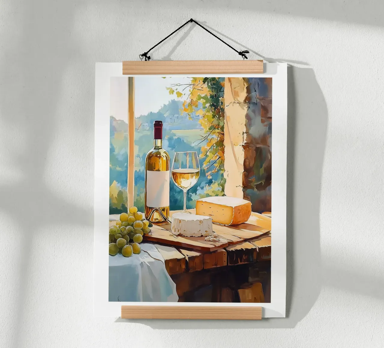 Vino e formaggio poster da Spice & Style