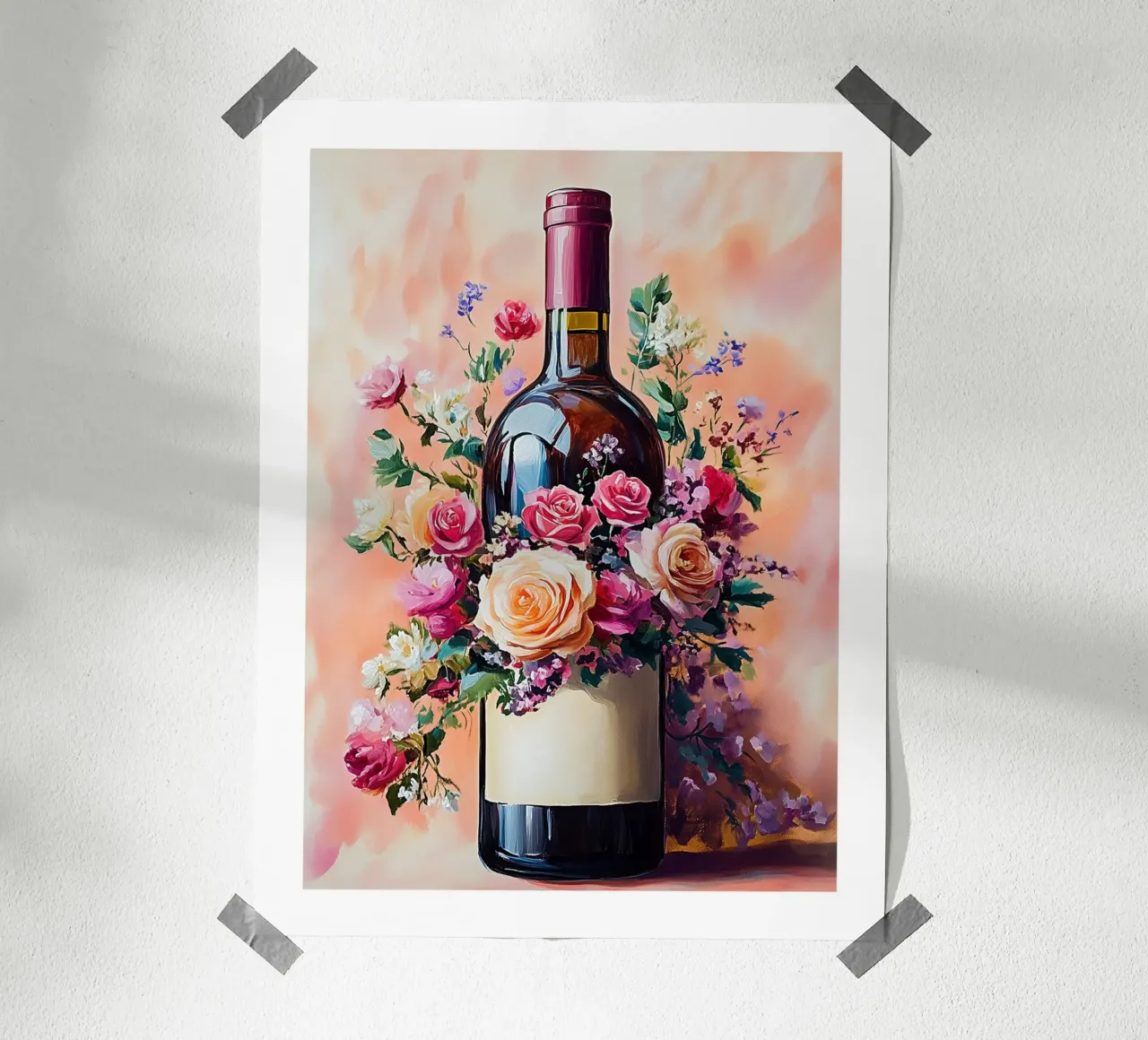Vino e fiori poster da Spice & Style