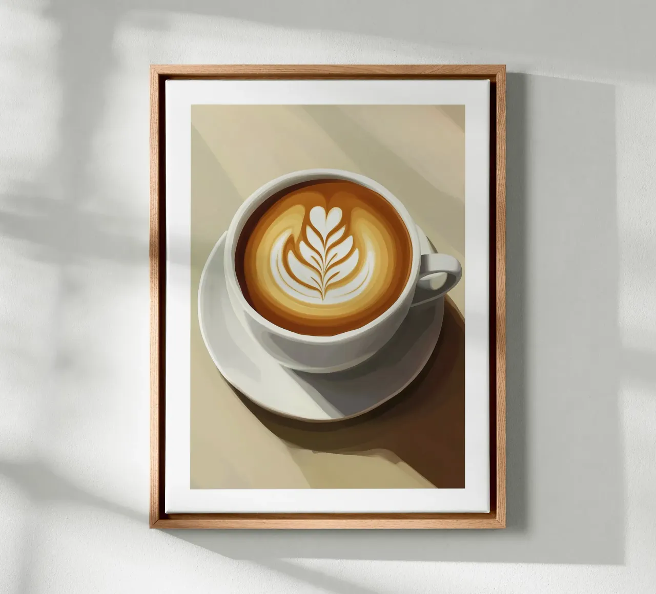caffè latte tela con Cornice a cassetta da Spice & Style