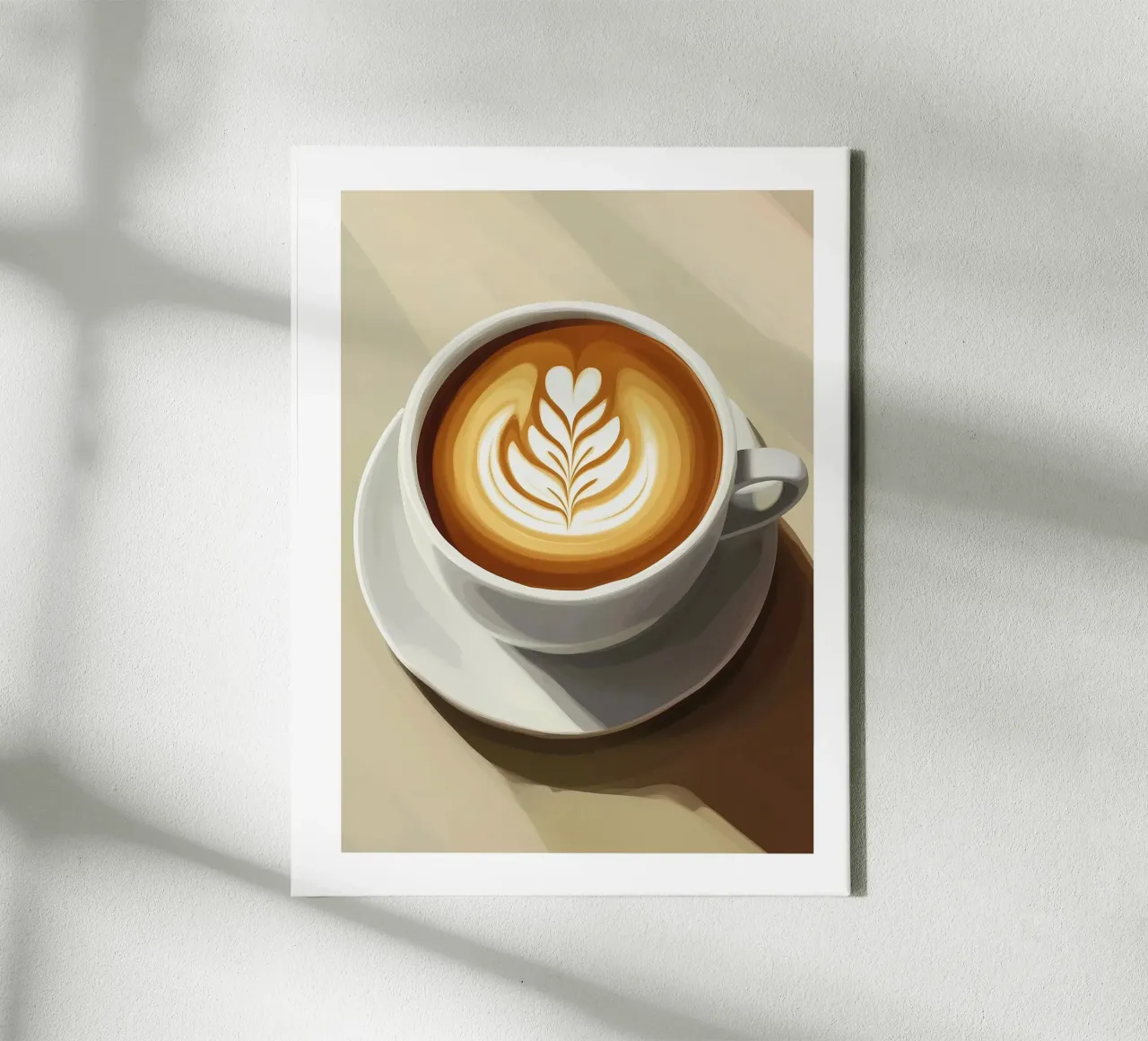 caffè latte tela con Cornice a cassetta da Spice & Style