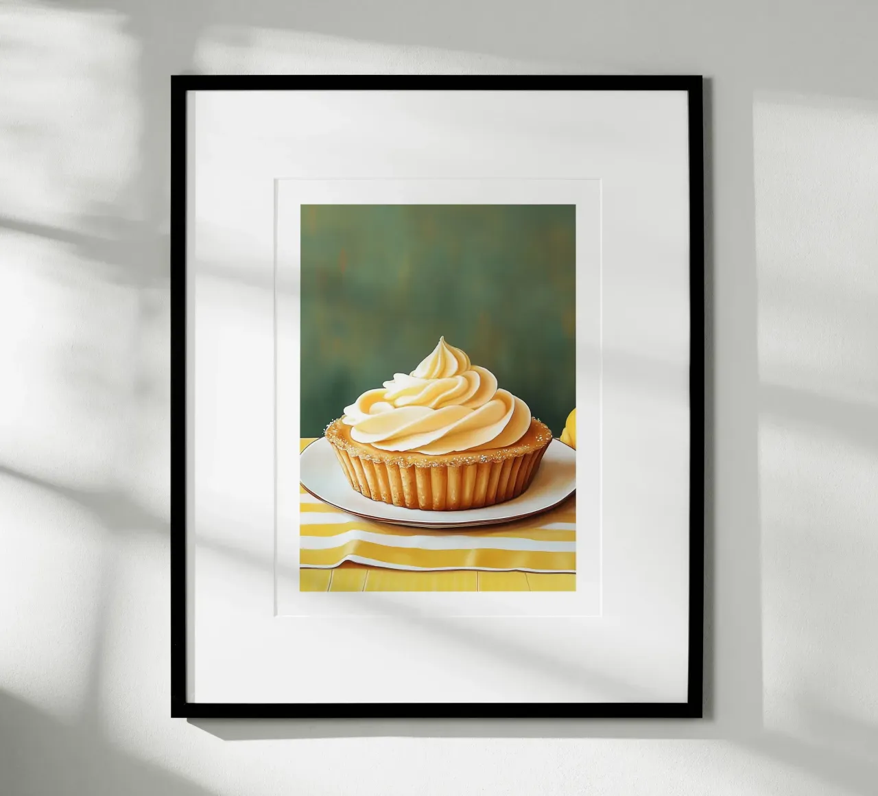 Crostata al limone poster con telaio in alluminio da Spice & Style