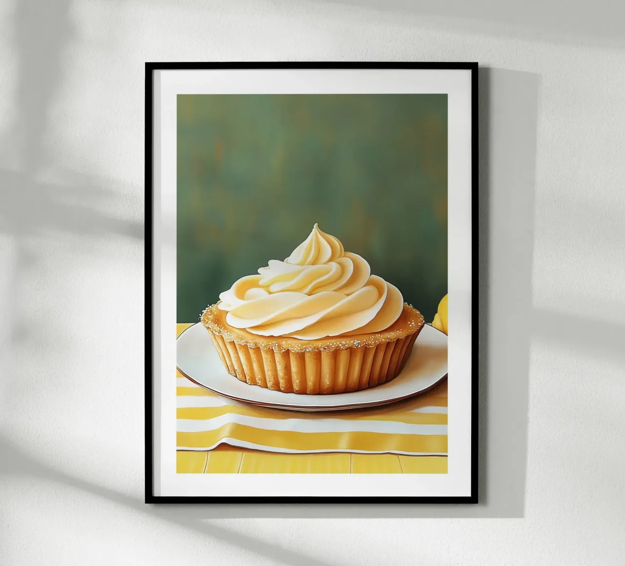 Crostata al limone poster con telaio in alluminio da Spice & Style