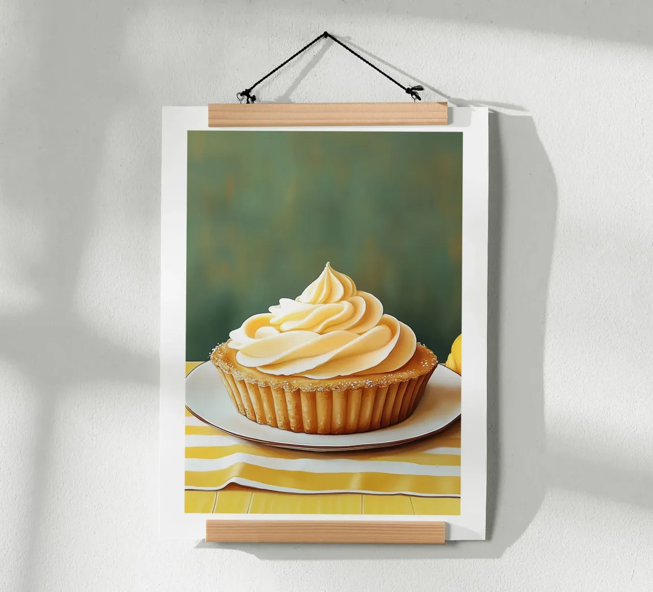Crostata al limone poster con telaio in alluminio da Spice & Style