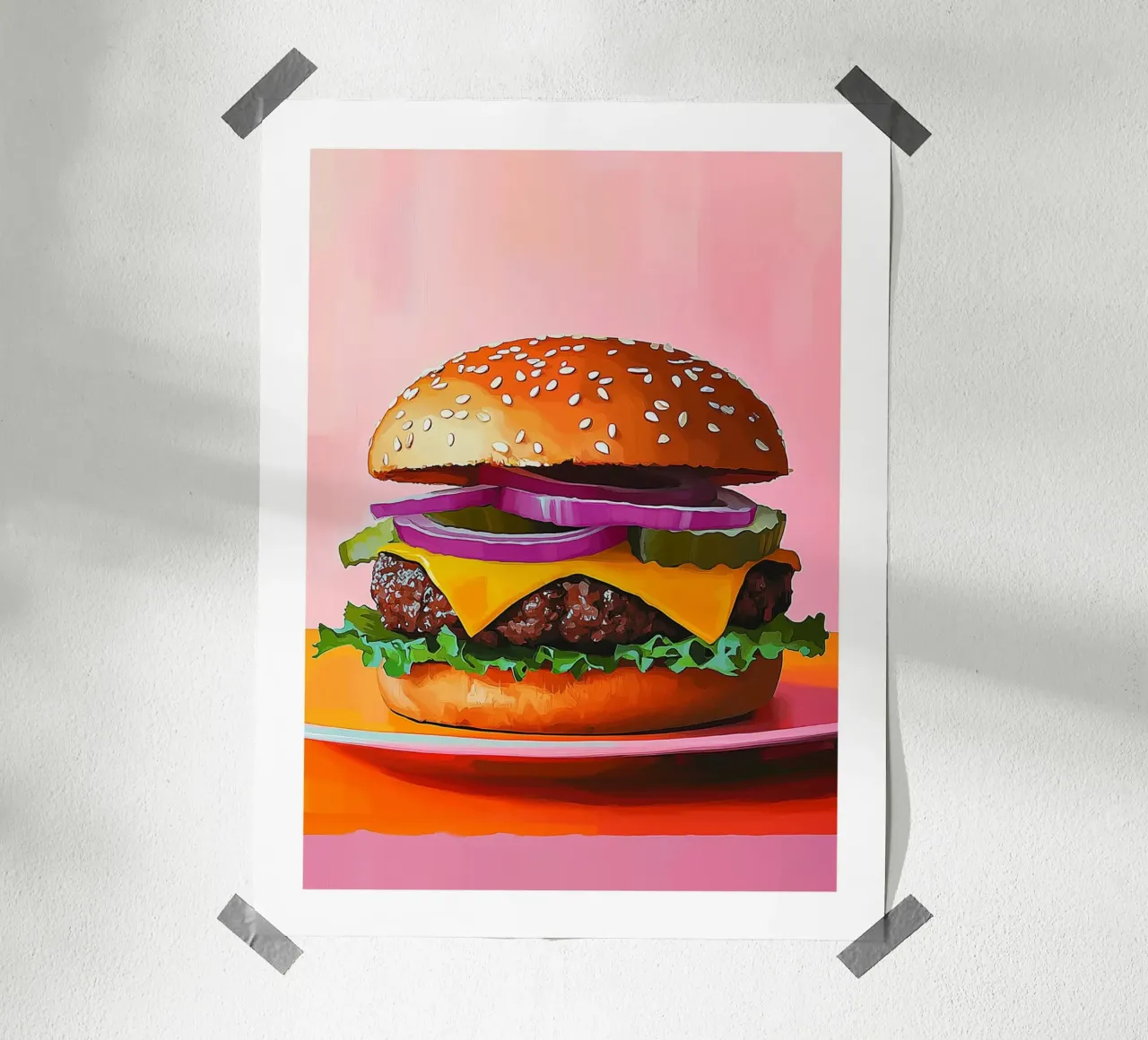 Hamburger appetitoso poster da Spice & Style