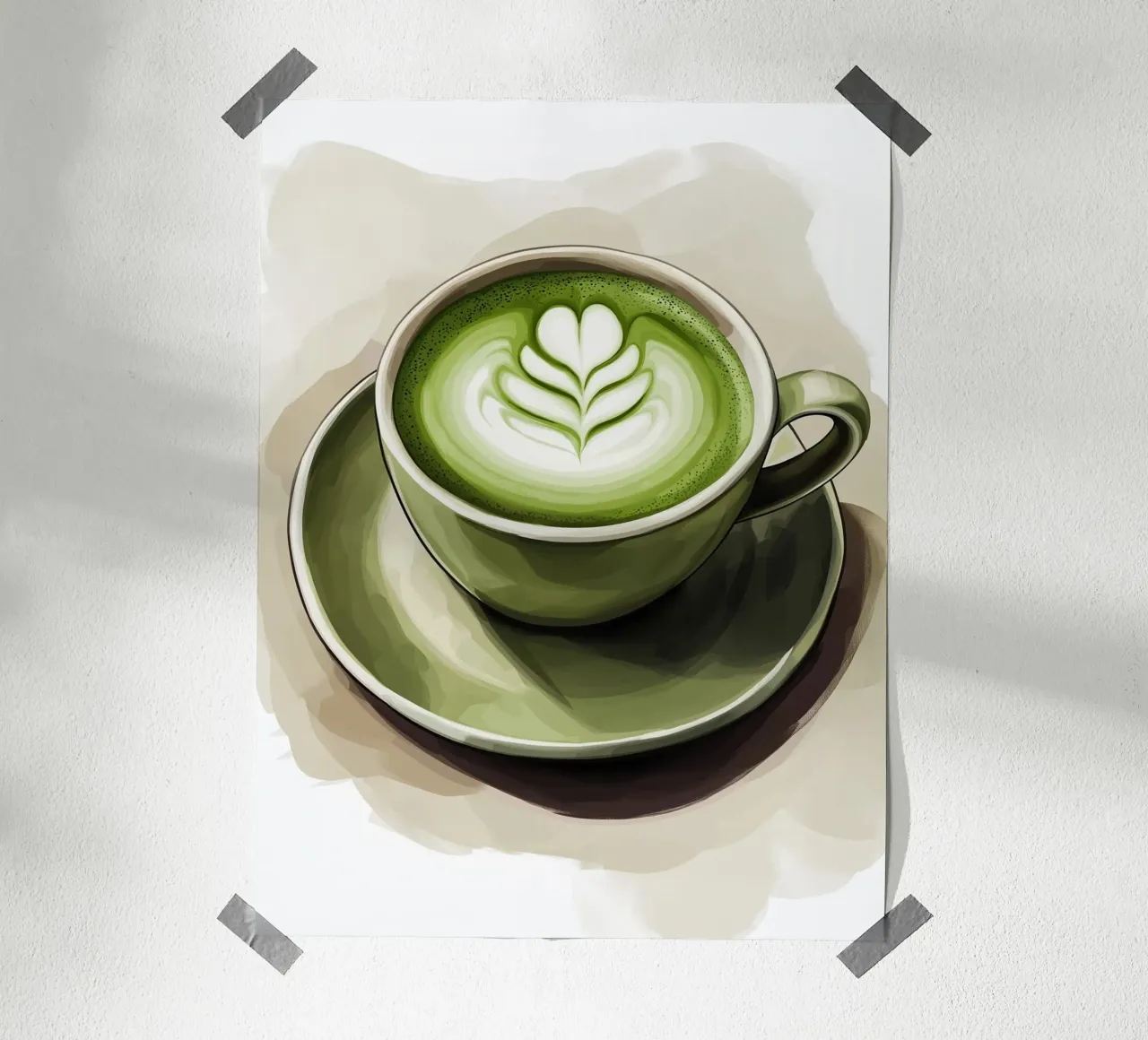 Latte Matcha carta hahnemühle da Spice & Style