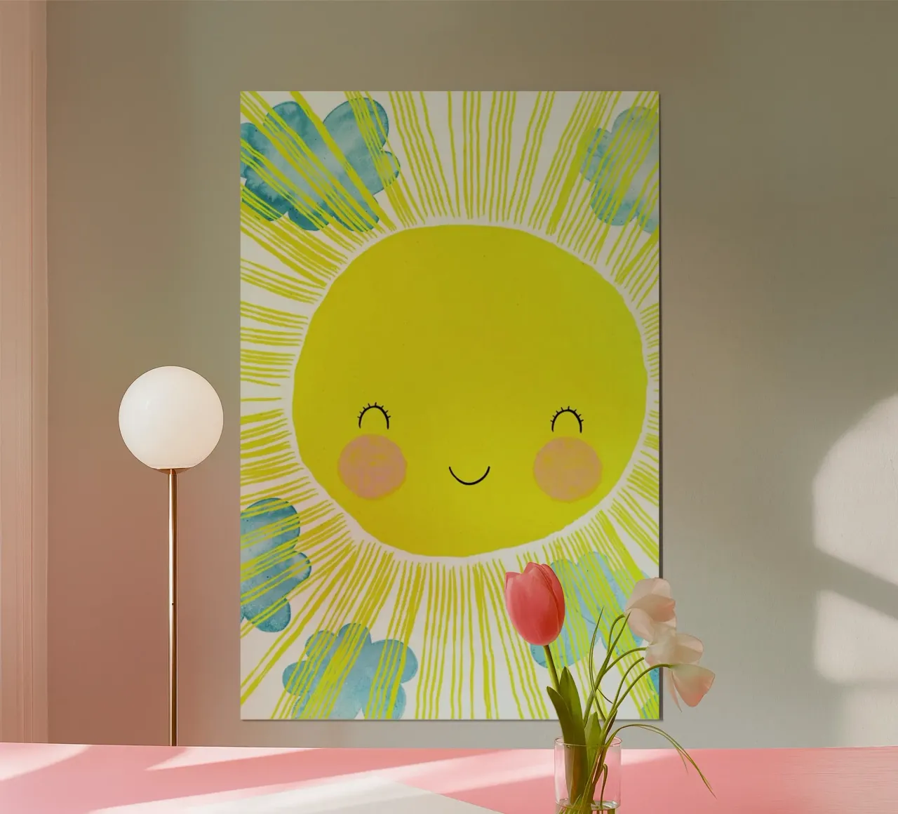 Matahari poster met kunststof frame van treechild