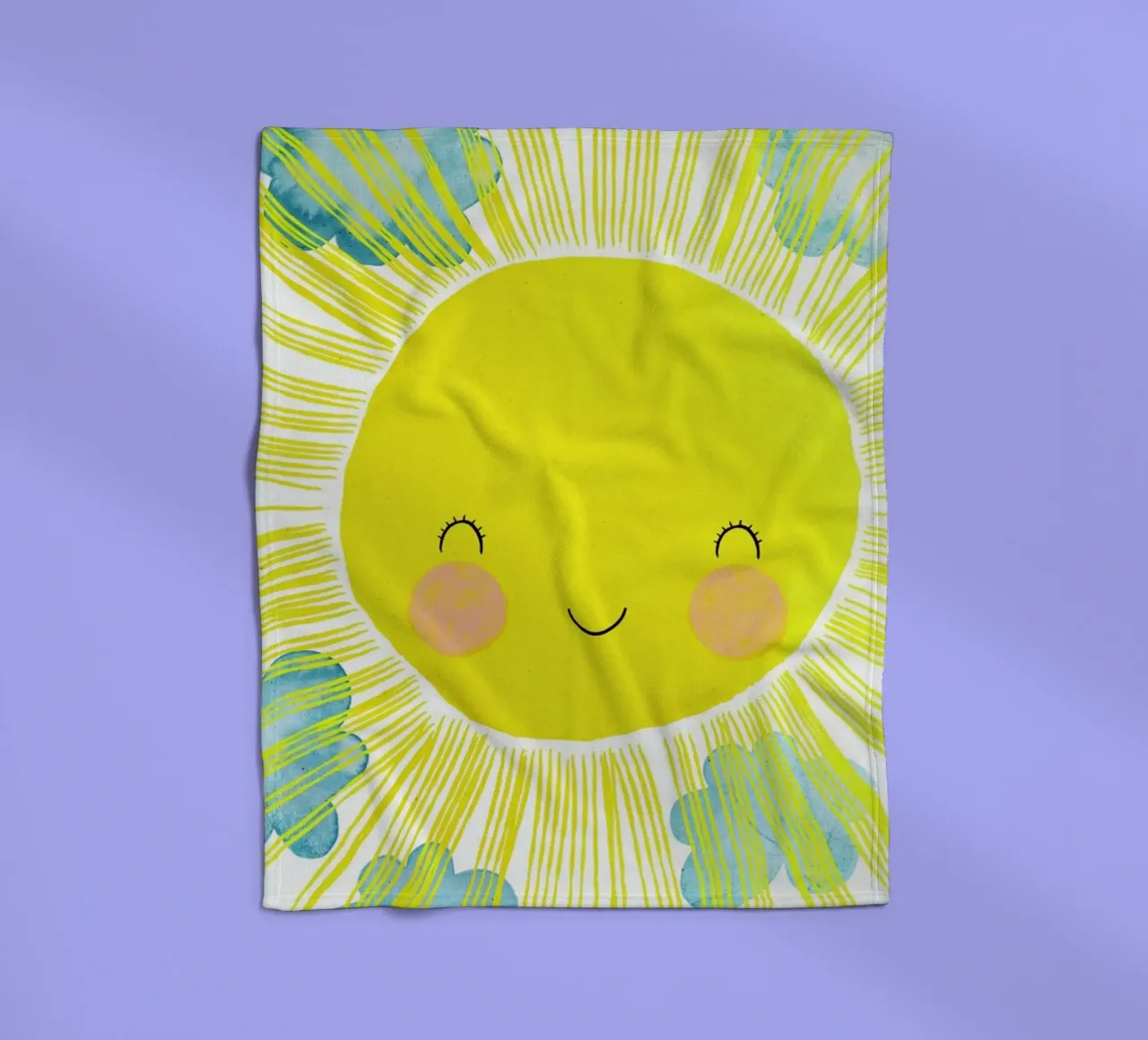 Matahari Fleecedecke von treechild