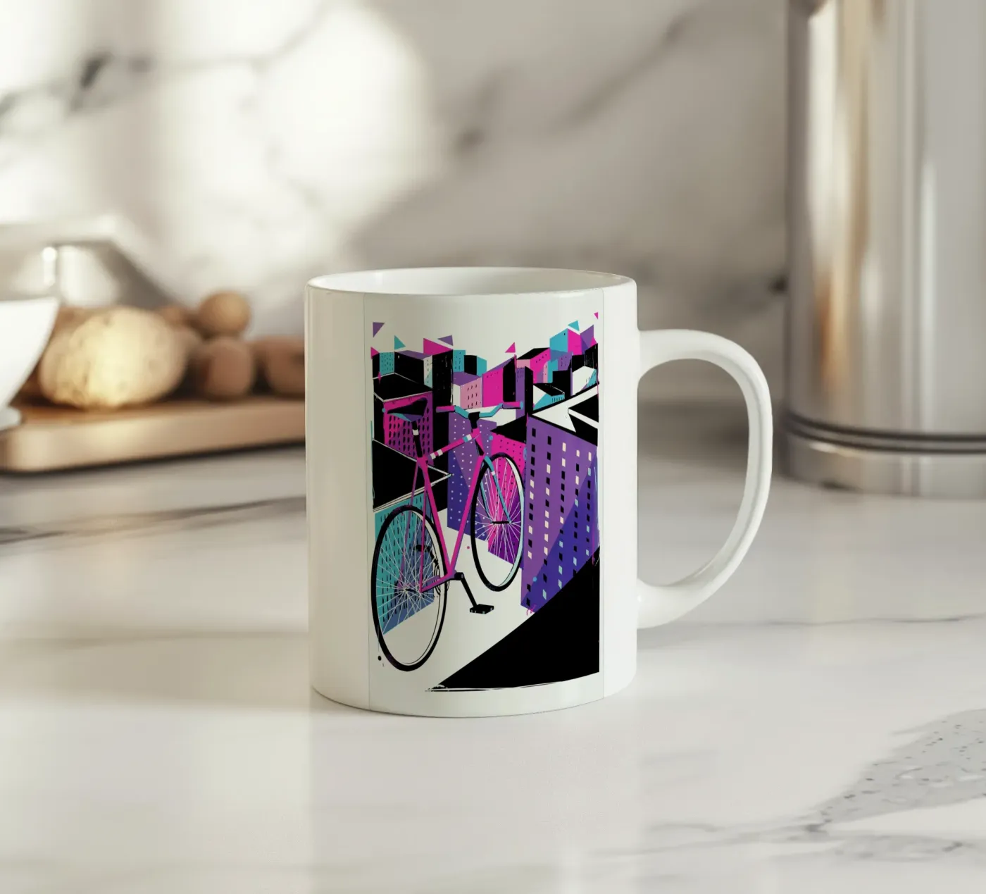 Bicycle ceramic mug by Pietari Posti