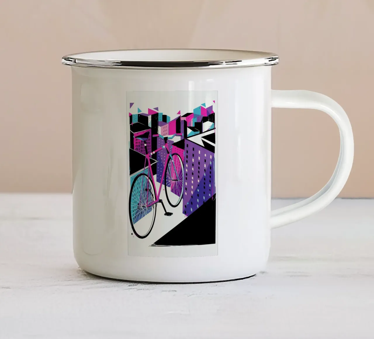 Bicycle tazza in smalto da Pietari Posti