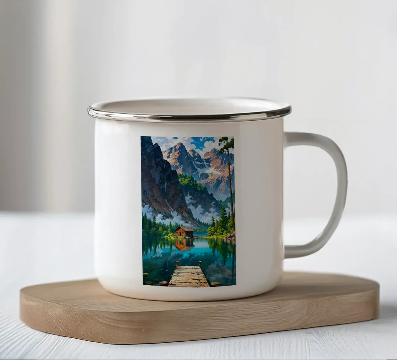 landscape anime wallart enamel mug by Manh beo