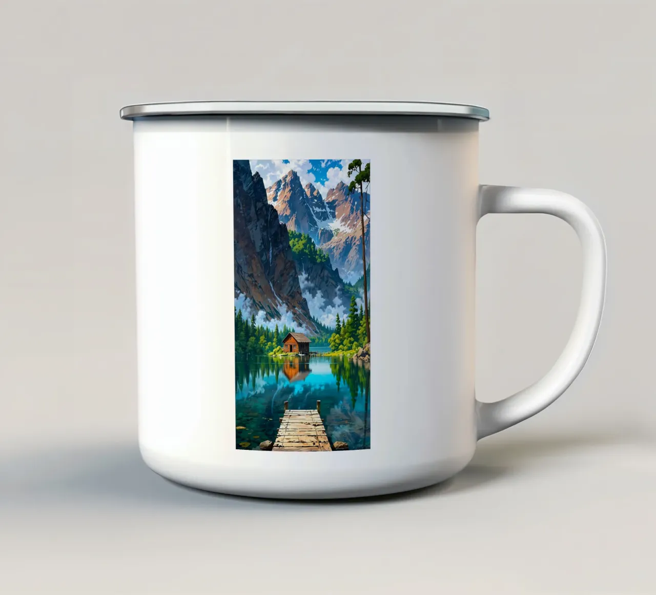 landscape anime wallart enamel mug by Manh beo