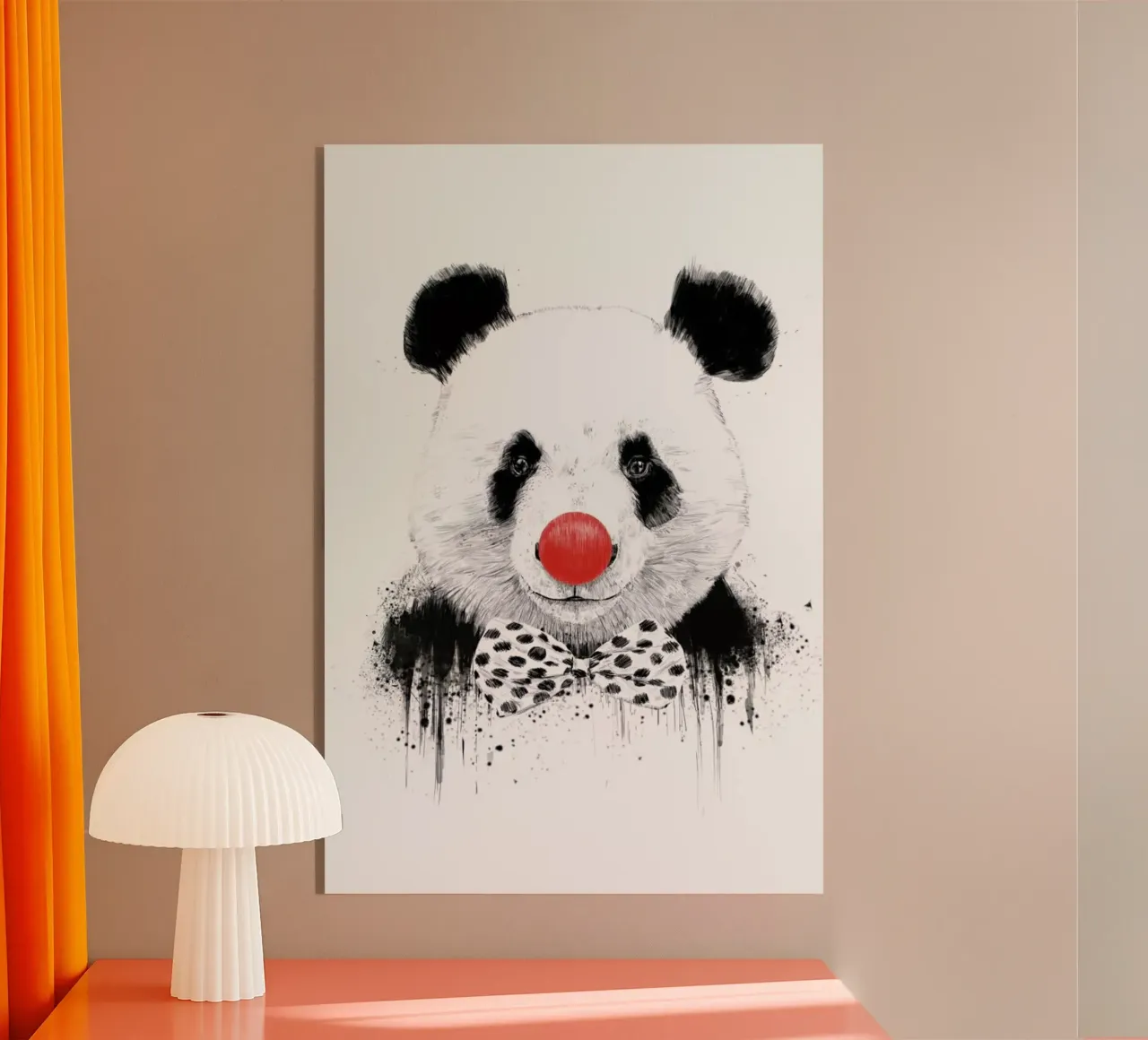 Clown Panda plexiglass da Balazs Solti